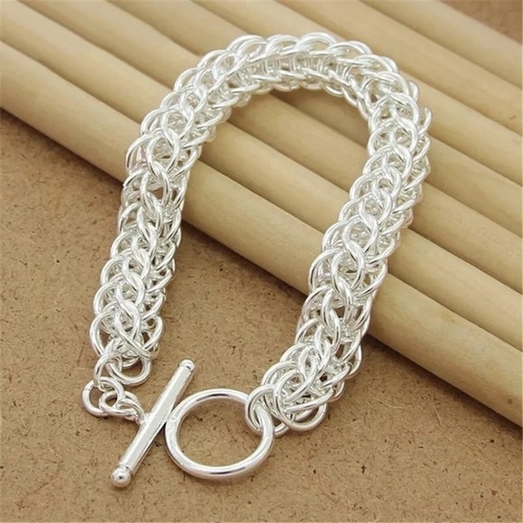 Classic 925 Sterling Silver Plated Bracelet - Picture 4 of 5